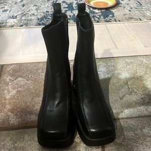 Hope Black Leather - Steve Madden Boots